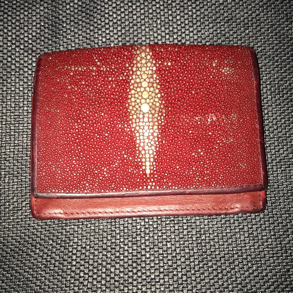 Stingray red credit card holder. Vintage!